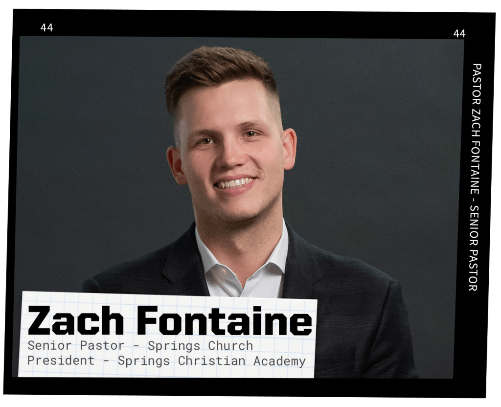 Pastor Zach Fontaine